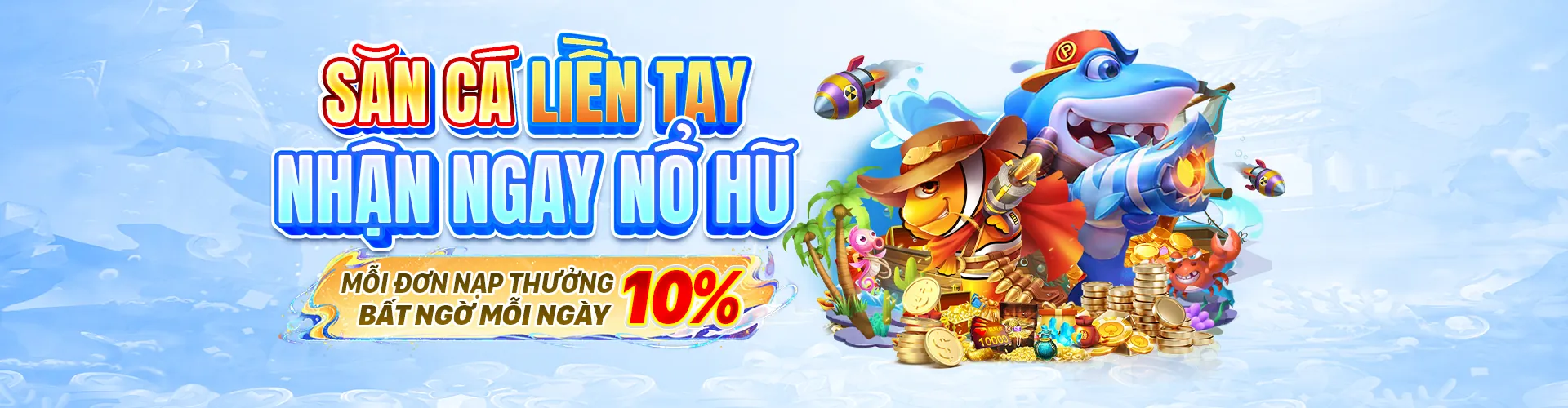 Cảnh đại dương sống động với game Bắn Cá 12play